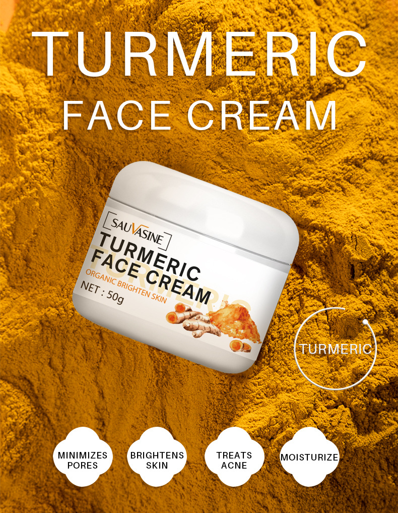 Sauvasine Turmeric Face Cream Product Description Image 1